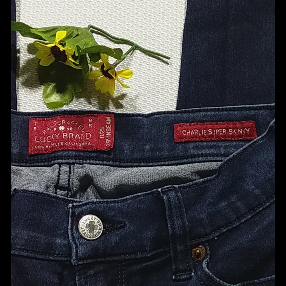 Lucky brand  Charles  supper skinny size 0 - Picture 3 of 6